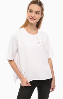 Белый хлопковый свитшот Silvian Heach