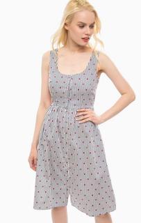 Хлопковое платье в полоску на пуговицах Sugarhill Boutique