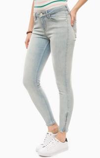 Укороченные синие джинсы Lee