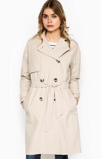 Бежевый двубортный тренчкот S.Oliver