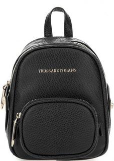 Черный рюкзак на молнии Trussardi Jeans