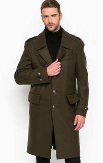 Шерстяное пальто в стиле милитари Drykorn