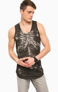 Хлопковая майка с принтом Religion