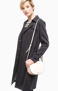 Трикотажное синее пальто с поясом S.Oliver