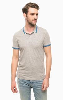 Серая футболка поло с короткими рукавами Mavi