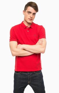 Красная футболка поло из хлопка S.Oliver