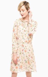 Бежевое платье с цветочным принтом Pennyblack