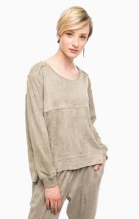 Серый свитшот с удлиненной спинкой Religion