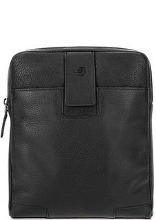 Кожаная сумка с одним отделом на молнии Piquadro