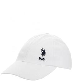 Бейсболка из хлопка с логотипом бренда U.S. Polo Assn.