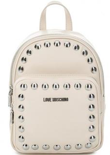 Маленький рюкзак с металлическим декором Love Moschino