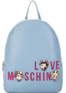 Рюкзак с одним отделом на молнии Love Moschino