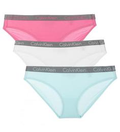 Комплект из трех хлопковых трусов-слипов Calvin Klein