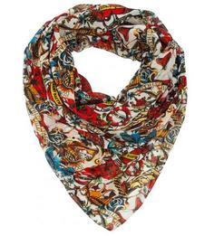 Разноцветный палантин с цветочным принтом MC2 Saint Barth