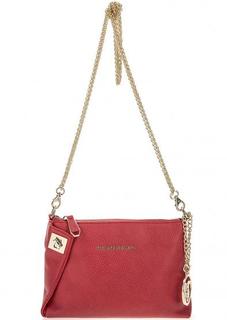 Маленькая сумка красного цвета на молнии Trussardi Jeans