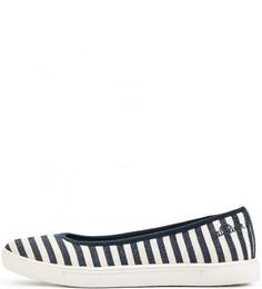 Текстильные балетки в полоску S.Oliver