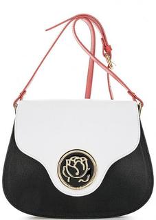 Сумка из сафьяновой кожи с откидным клапаном Braccialini