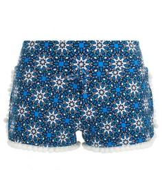 Синие плавки с декоративными нашивками MC2 Saint Barth