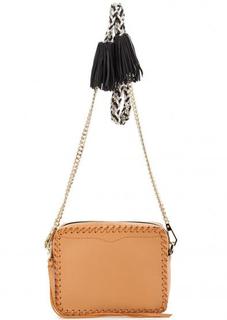 Коричневая сумка через плечо из натуральной кожи Rebecca Minkoff