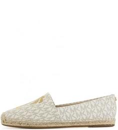 Бежевые слипоны с ярким принтом Michael Michael Kors