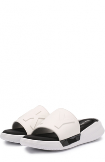 Резиновые шлепанцы Rebecca с логотипом бренда DKNY
