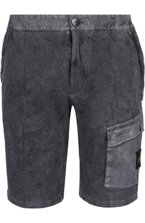 Хлопковые шорты с карманами Stone Island