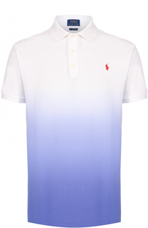 Хлопковое поло с эффектом деграде Polo Ralph Lauren