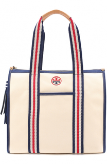 Сумка Embroidered-t из текстиля Tory Burch