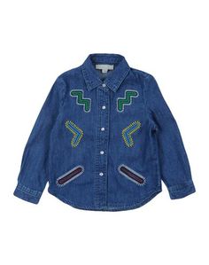 Джинсовая рубашка Stella Mccartney Kids