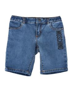 Джинсовые шорты Moschino Baby