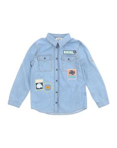 Джинсовая рубашка Kenzo Kids