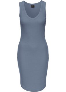 Трикотажное платье (дымчато-синий) Bonprix