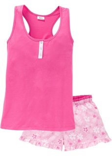 Пижама с шортами (розовый в цветочек) Bonprix