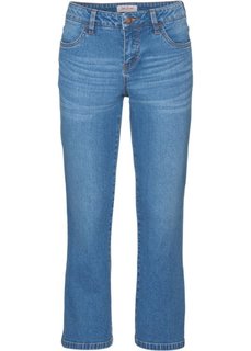 Стрейтчевые джинсы длины 3/4, cредний рост (N) (нежно-голубой) Bonprix