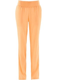Брюки из жатого материала (абрикосовый) Bonprix