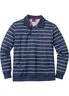 Свитшот Regular Fit в полоску (темно-синий/белый в полоску) Bonprix