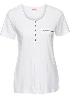 Футболка с коротким рукавом (кремовый) Bonprix