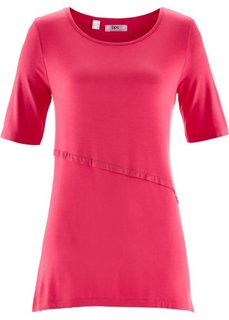 Футболка с коротким рукавом (ярко-розовый) Bonprix