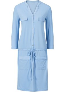 Трикотажное платье с карманами (нежно-голубой) Bonprix