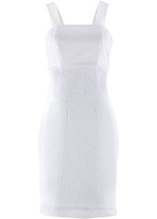 Платье с кружевом (белый) Bonprix