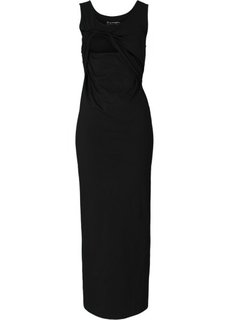 Для будущих и кормящих мам: длинное платье (черный) Bonprix