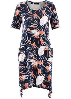 Трикотажное платье (лососевый с рисунком) Bonprix
