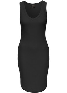 Трикотажное платье (черный) Bonprix