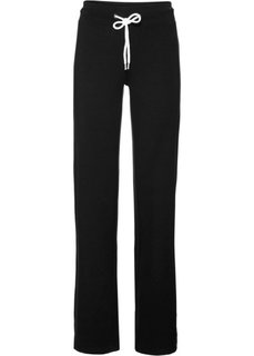 Трикотажные брюки-палаццо (черный) Bonprix