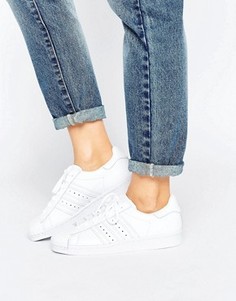 Кроссовки в стиле 80-х adidas Superstar Premium - Белый