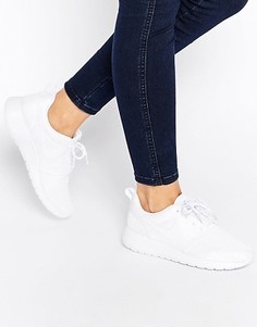 Белые кроссовки Nike Roshe Run - Белый