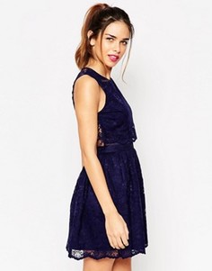 Приталенное платье с кружевным лифом ASOS - Мульти