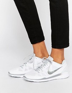 Бело-серебристые кроссовки Nike 5.0 TR Fit - Белый