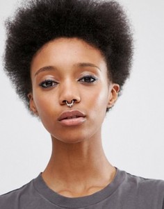 Кольцо для носа с небольшим шариком ASOS - Серебряный