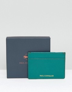 Зеленая кожаная кредитница Paul Costelloe - Зеленый